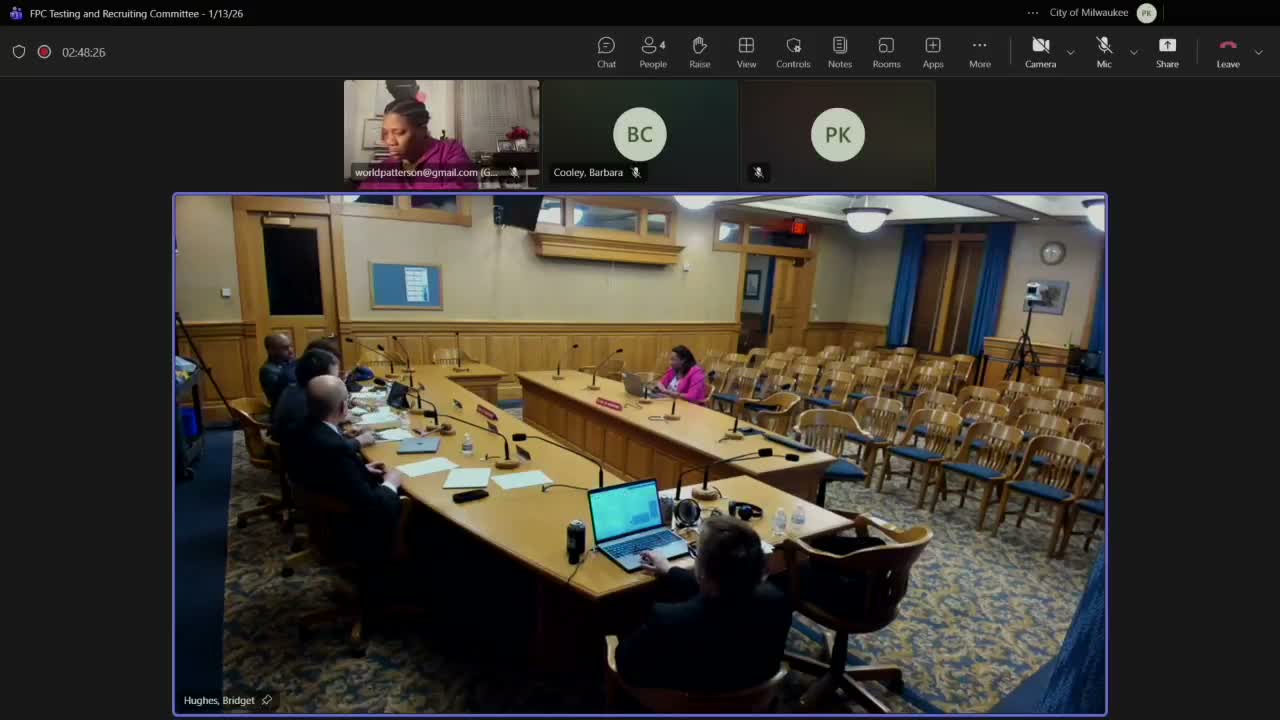 Committee reviews proposal to let police aides with one year of service advance to officer recruit classes