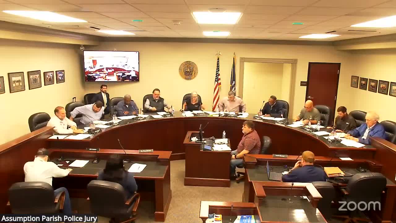 Assumption Parish police jury elects 2026 leadership, reorganizes committee chairs