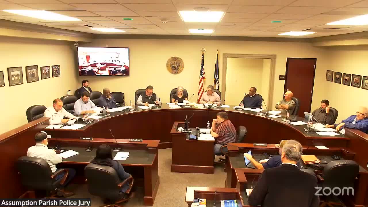 Assumption Parish jury adopts 2026 budgets, submits Restore Act plan and opts out of state solar rules