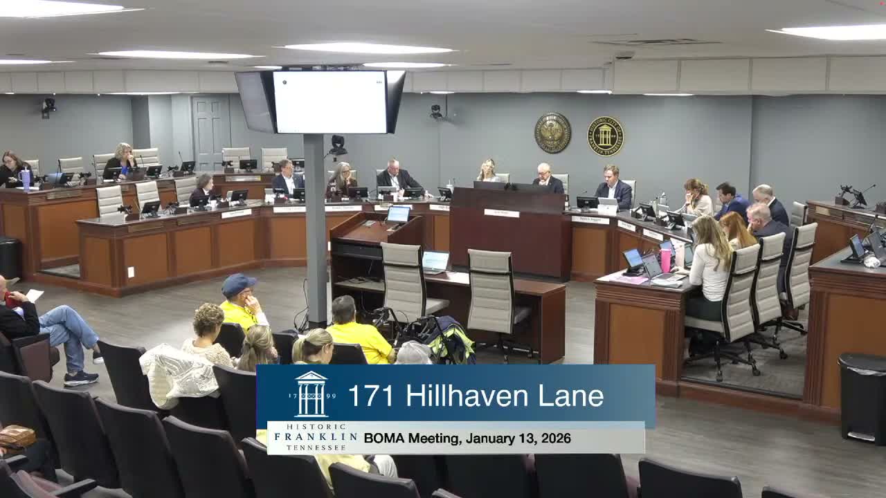 Franklin approves multi-fund budget amendment that funds Pearl Park land purchase and Liberty Park expansion