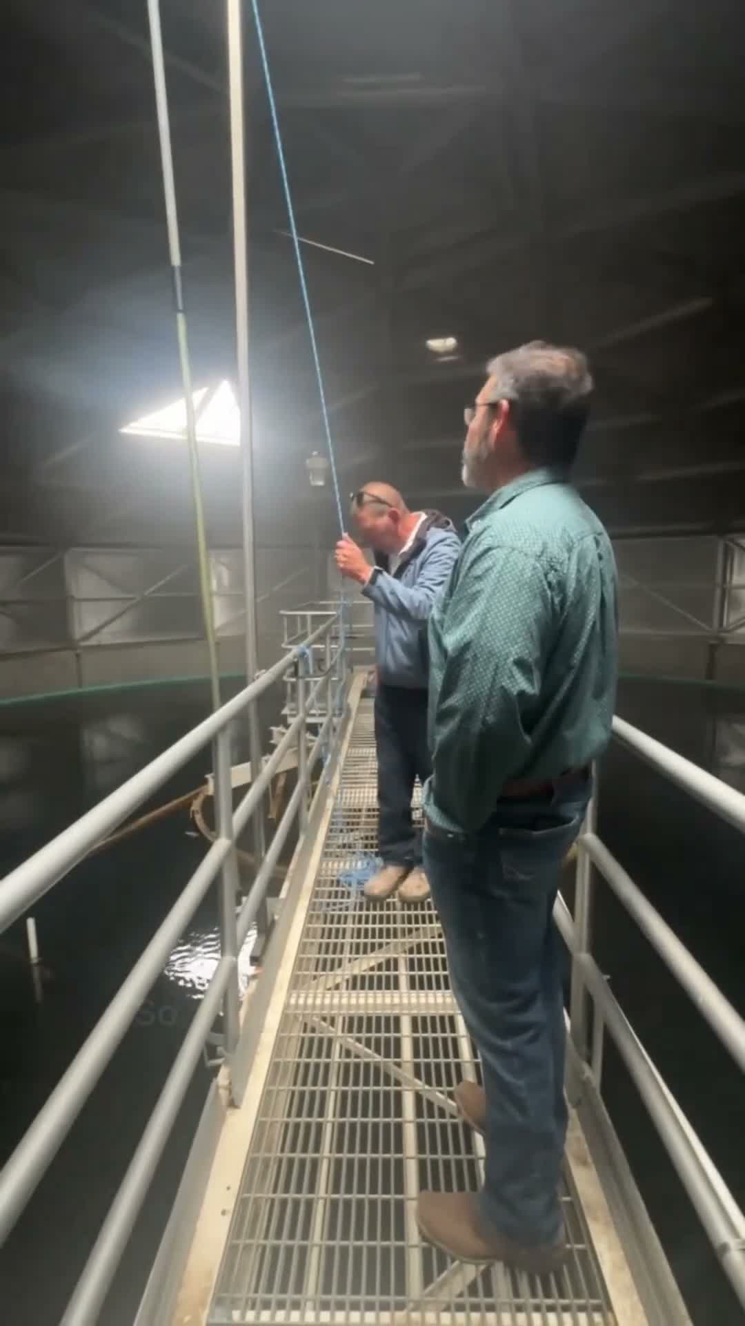 Presenter explains how clarifiers separate solids and clear water during treatment