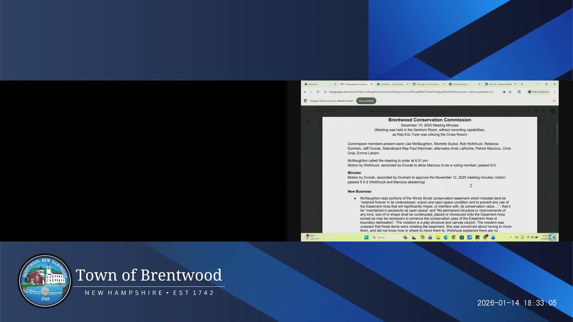Brentwood conservation commission approves up to $500 for Earth Day cleanup, plans outreach and volunteer training