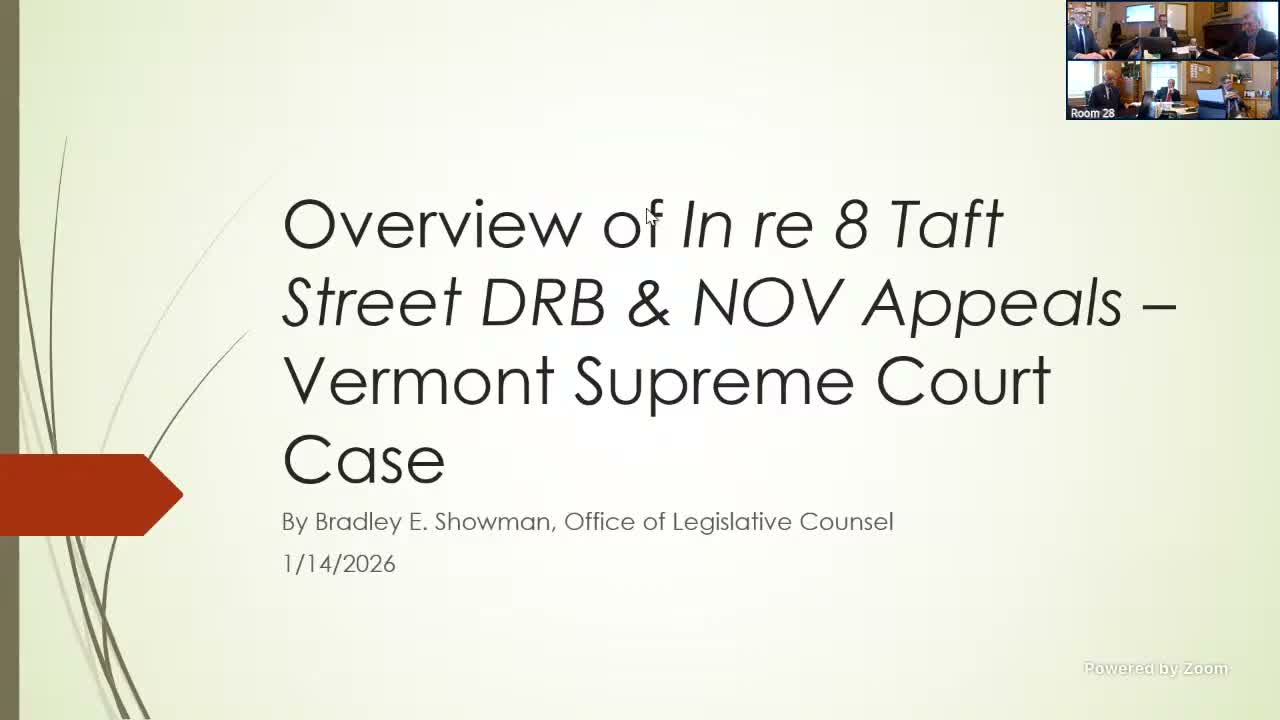 Vermont Supreme Court 27s Taft Street decision narrows municipal authority over farming, counsel says
