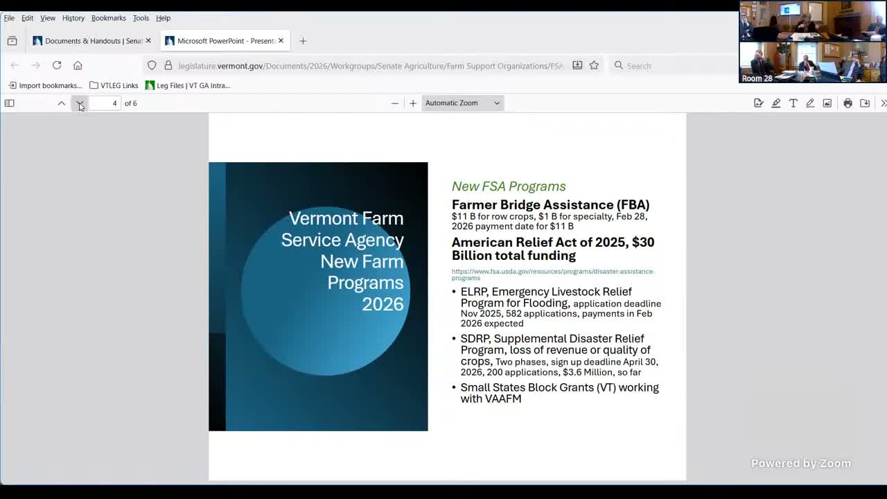 State FSA director outlines Farmer Bridge payments, farm‑bill updates and tech plans