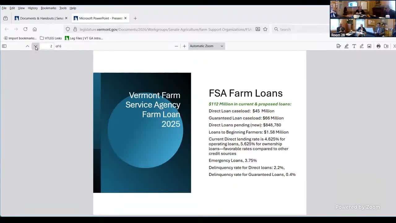 FSA describes lending, emergency loans and disaster payouts in Vermont