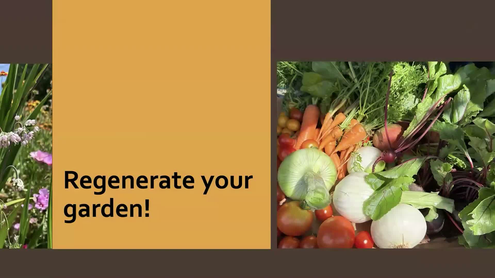 Ineligible: noncivic presentation on regenerative gardening