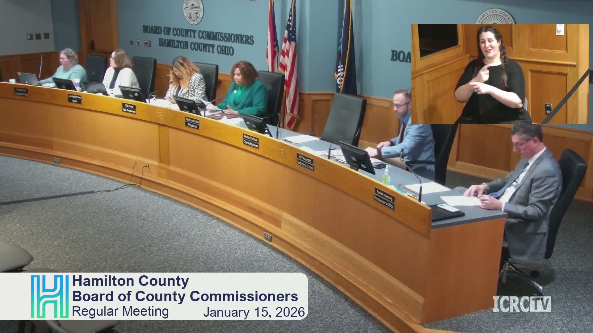 Hamilton County commissioners approve engineering contracts, appointments and consent agenda; ask staff for budget clarifications