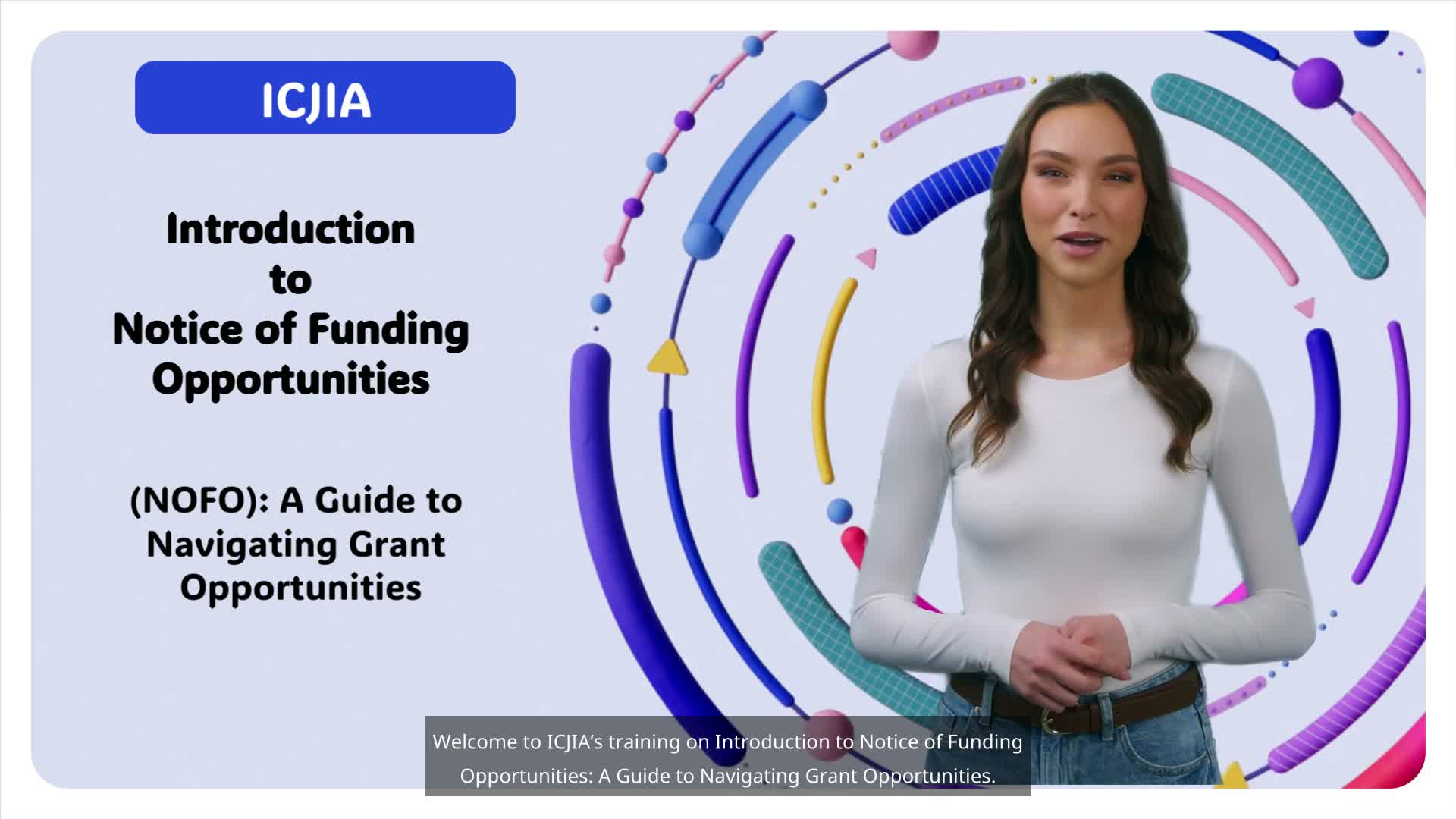 ICJA training explains how to apply for Notices of Funding Opportunity