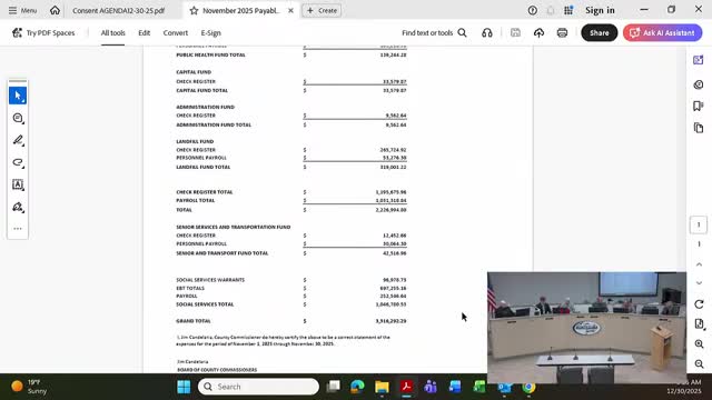 Montezuma County commissioners approve routine policies, two liquor-license renewals and $3.3 million in payables