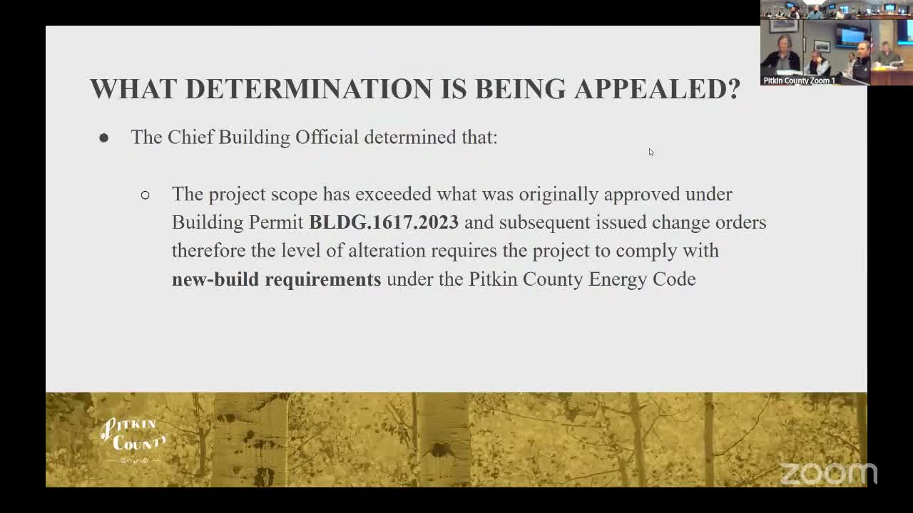 Board of Appeals reverses building-official finding on 61 Stillwater; requires energy improvements short of full new-build compliance
