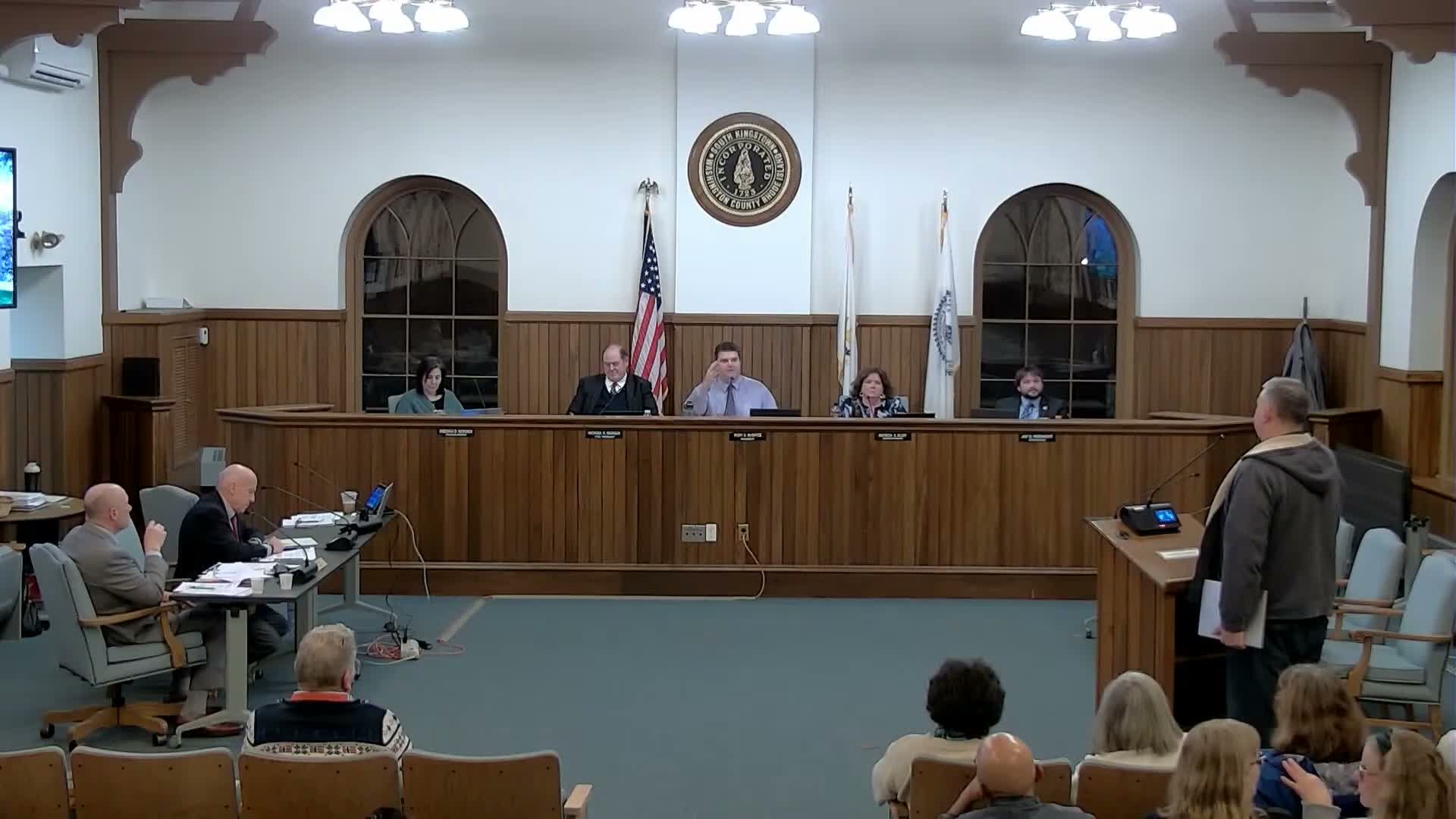 Narragansett tribe members and history groups urge town to approve companion monument at Hazard School