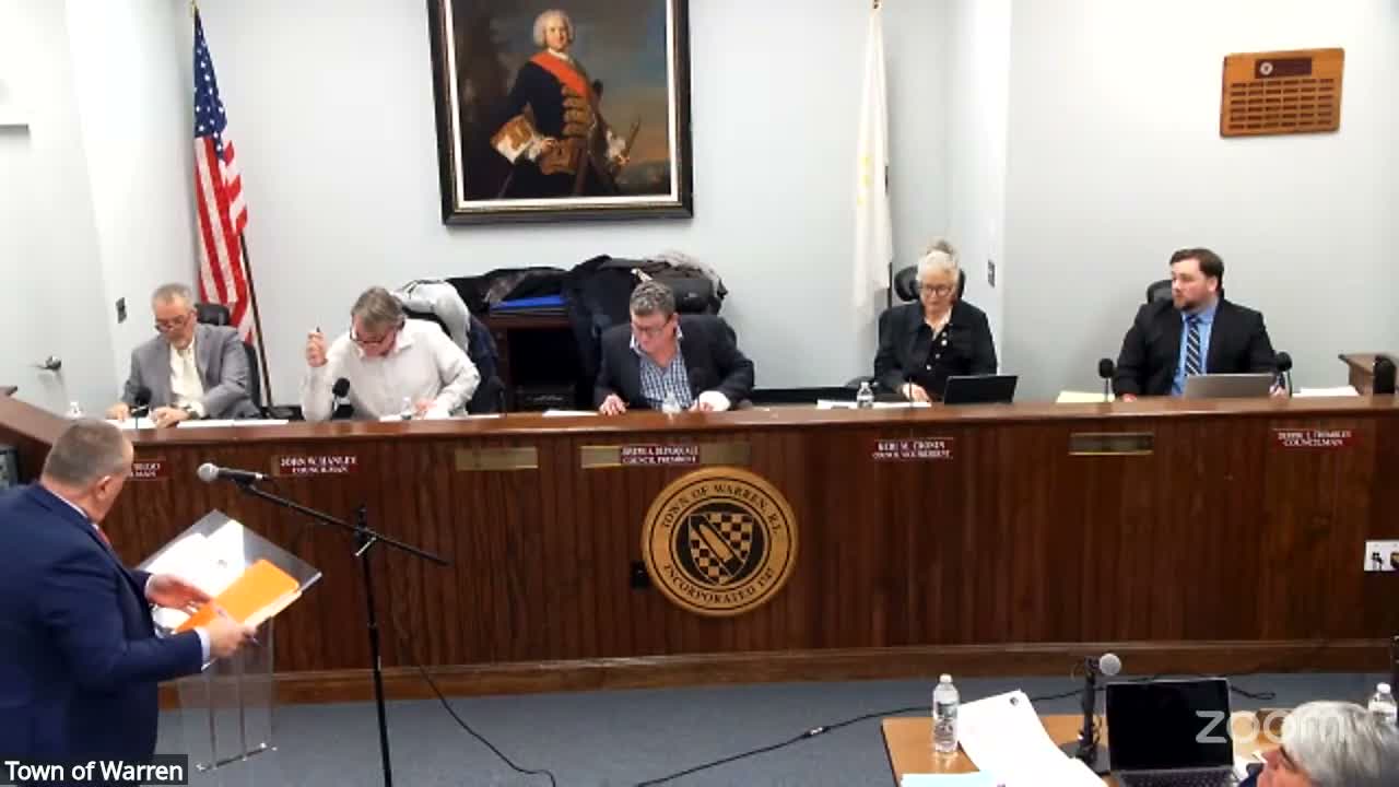 Votes at a glance — Warren Town Council, Jan. 26, 2026