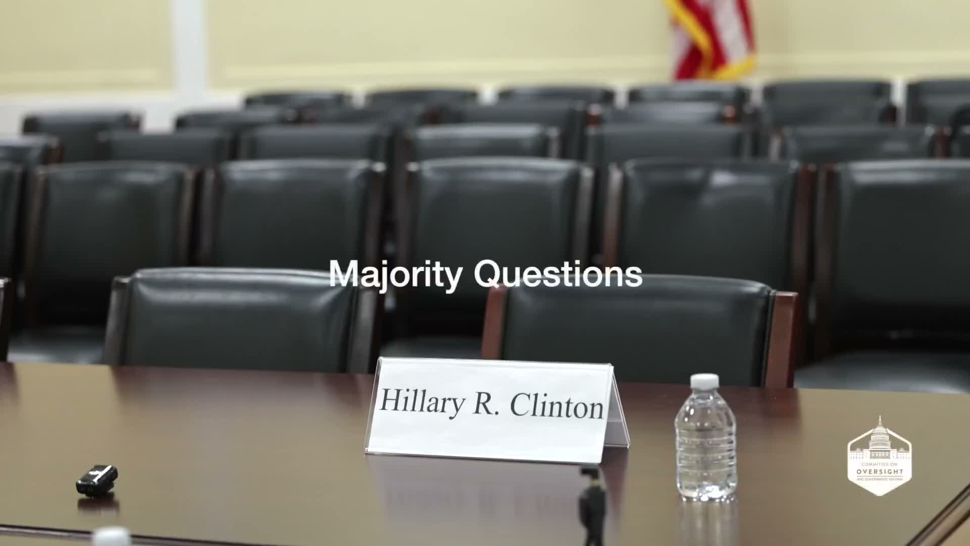 House Oversight session on Clinton deposition: she does not appear; majority signals contempt action