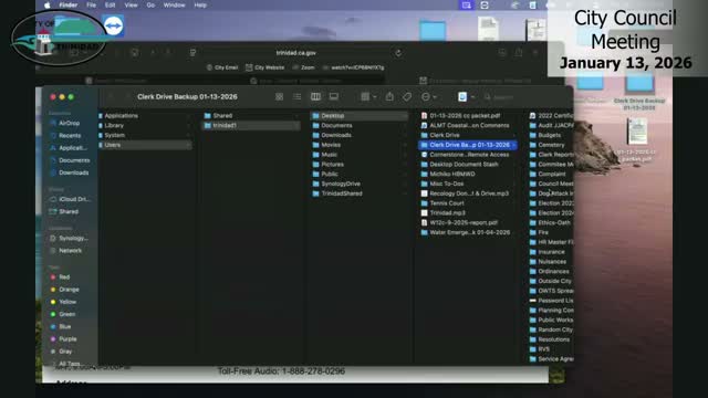 Trinidad CERT reports training, equipment and county ties; asks for integration into city emergency plan