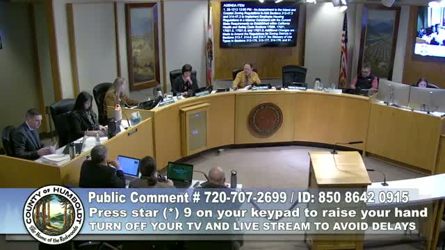 Humboldt supervisors adopt employee‑housing zoning changes to align with state requirements