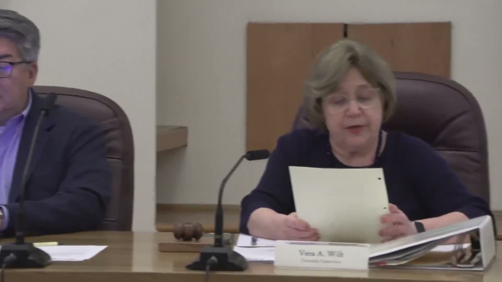 Votes at a glance: minutes approved, warrants ratified, and meeting adjourned