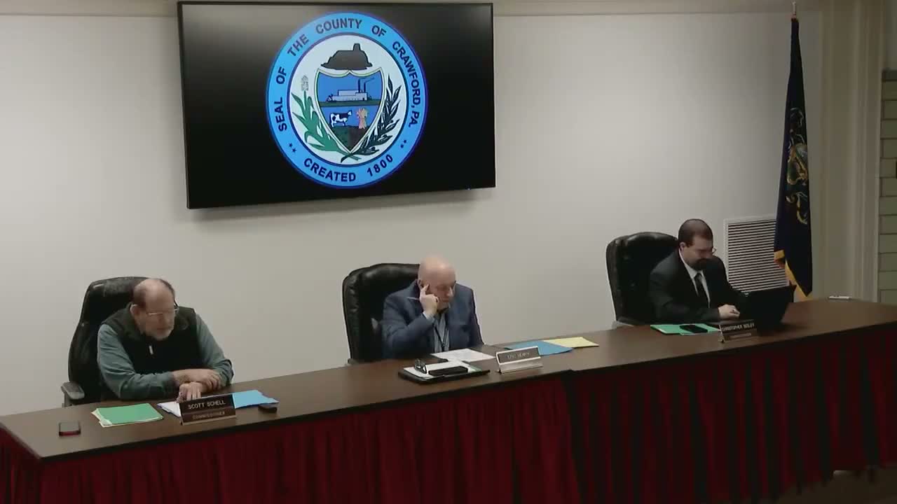 Crawford County commissioners approve routine payments, contracts and multiple personnel items