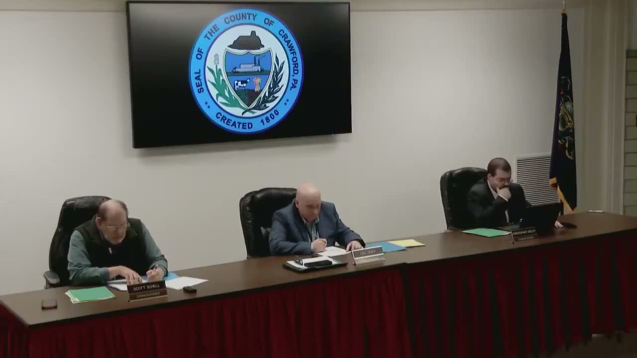 Crawford County adopts outdoor recreation feasibility study and approves related invoices