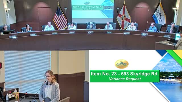 Council denies variance for expanded pavers at Sky Ridge Road but gives homeowners 90 days to comply