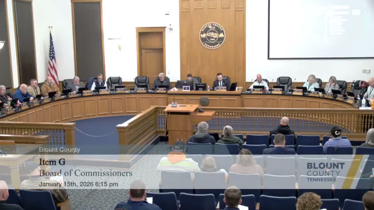 Blount County Commission adopts resolution opposing removal of Perry's Mill Dam after public testimony