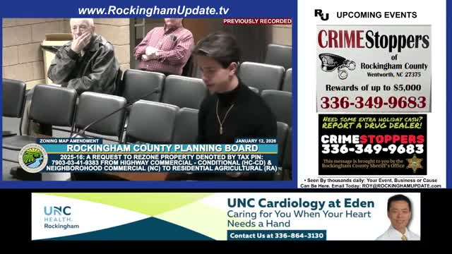 Rockingham County Planning Board recommends several rezonings to commissioners