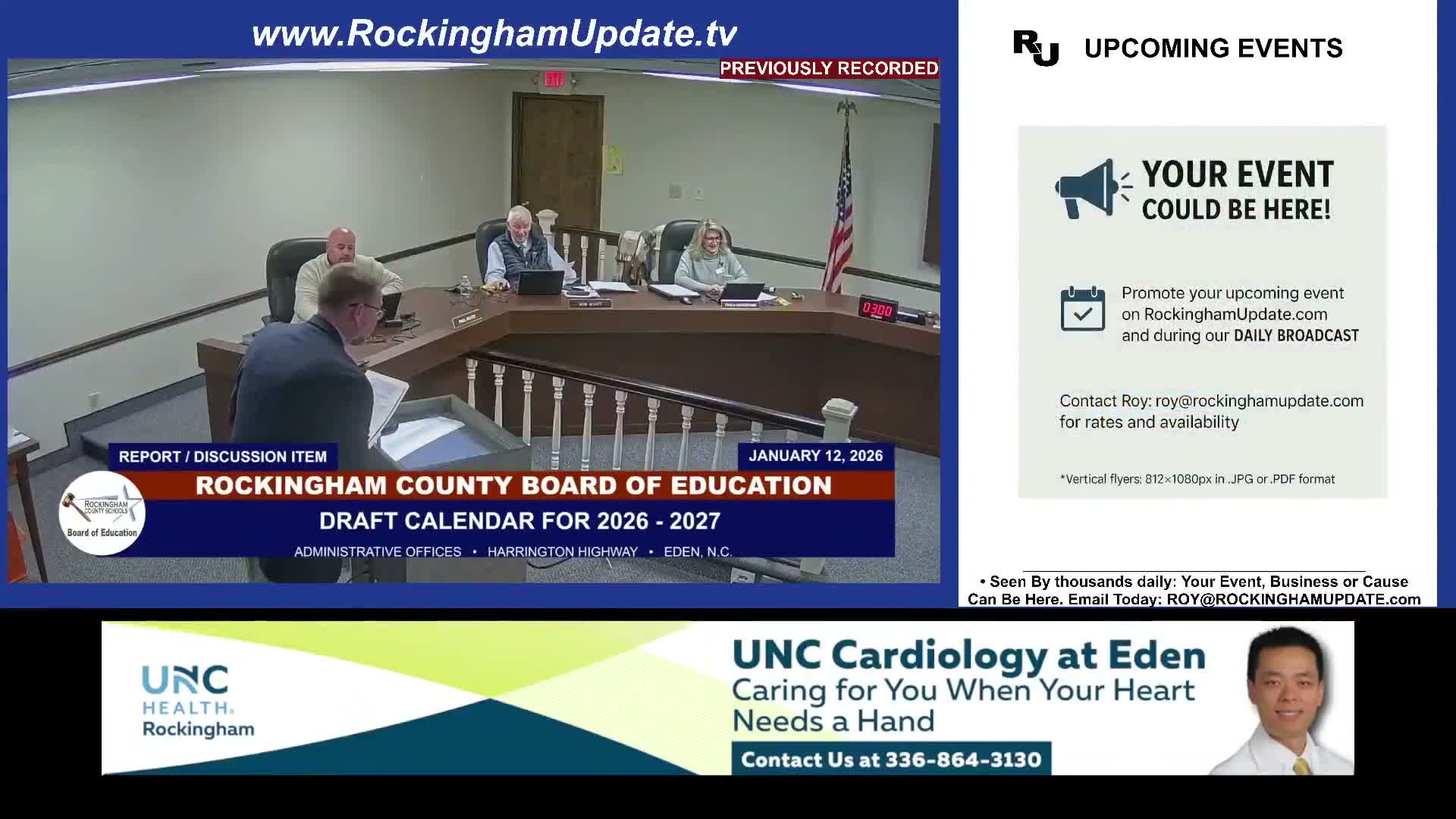 School board reviews two calendar options and hears superintendent on clinic and CTE gains