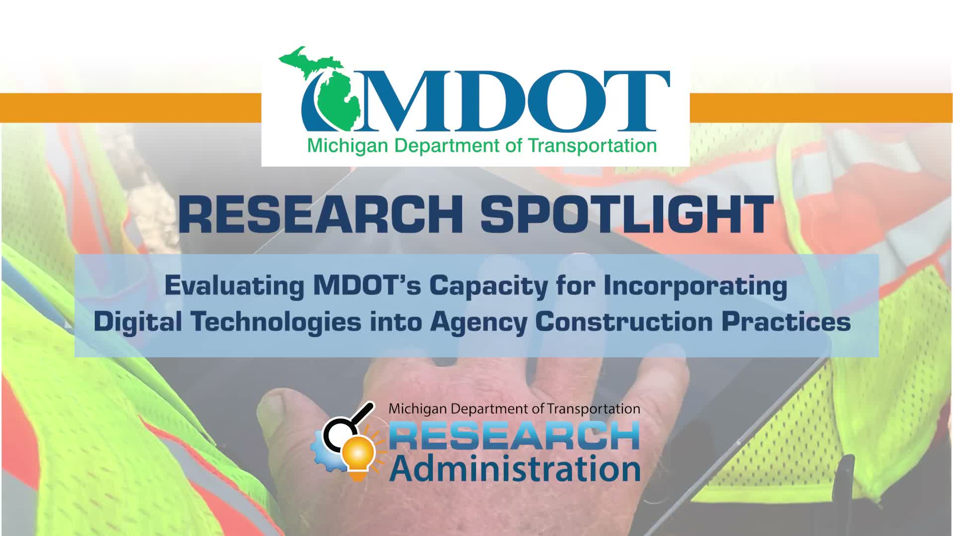 MDOT project recommends focusing digital investments on field crews, training and procurement alignment