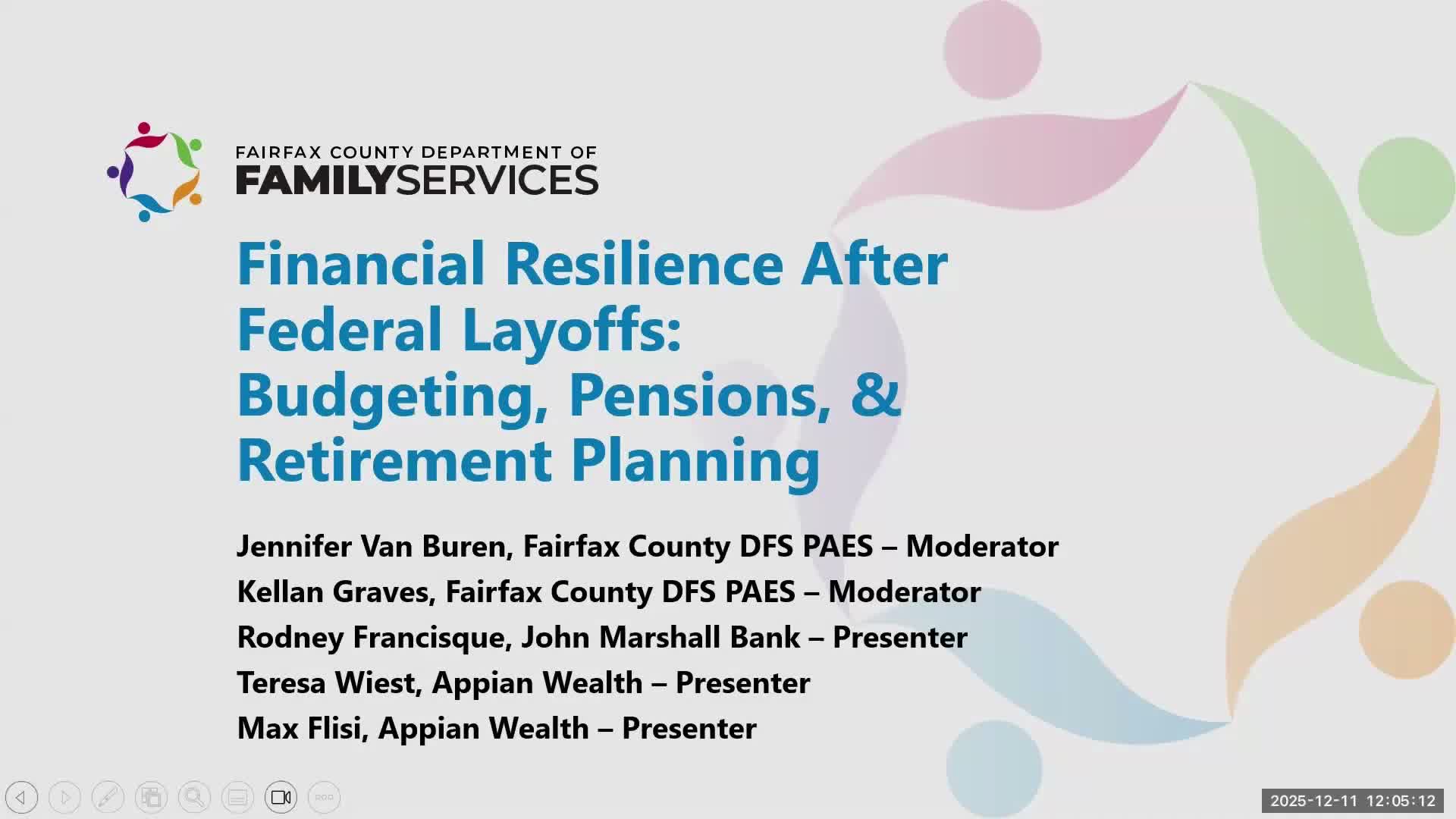 Fairfax County hosts financial resilience workshop for federal workers after layoffs