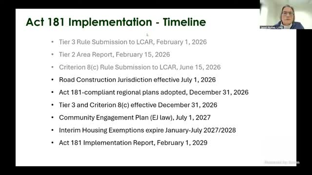 Land Use Review Board wins deadline extensions, outlines Act 181 rollout and staffing gains