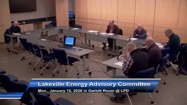 Lakeville energy committee to pursue school outreach and library lighting rebates