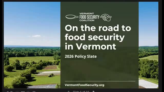 Vermont Food Security Coalition asks Legislature for multimillion-dollar slate to shore up SNAP, childcare meals and farm supports