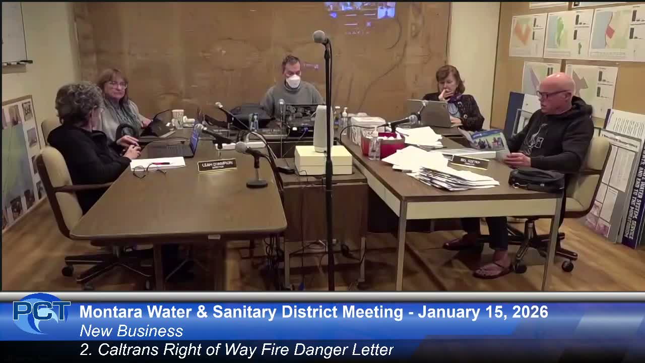 Board approves letter asking county to press Caltrans on fire‑danger mitigation in right‑of‑way