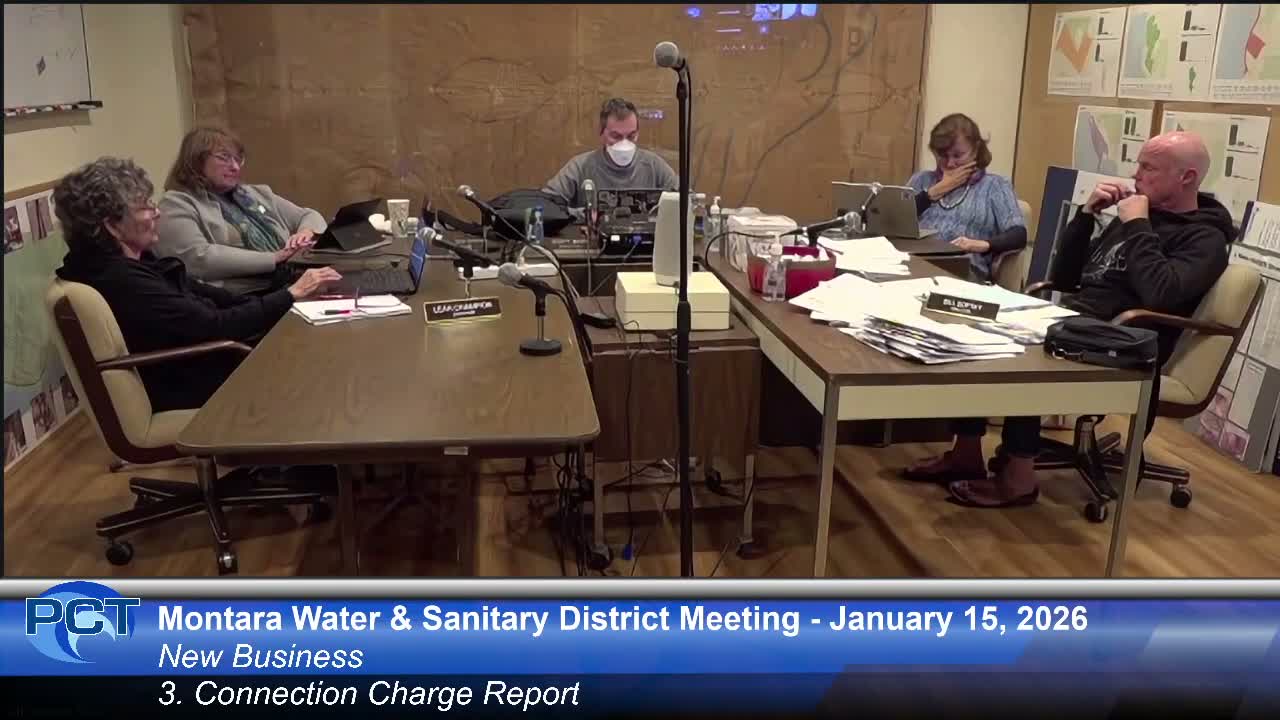 Board files annual connection‑charge report stating fees were spent on capital projects