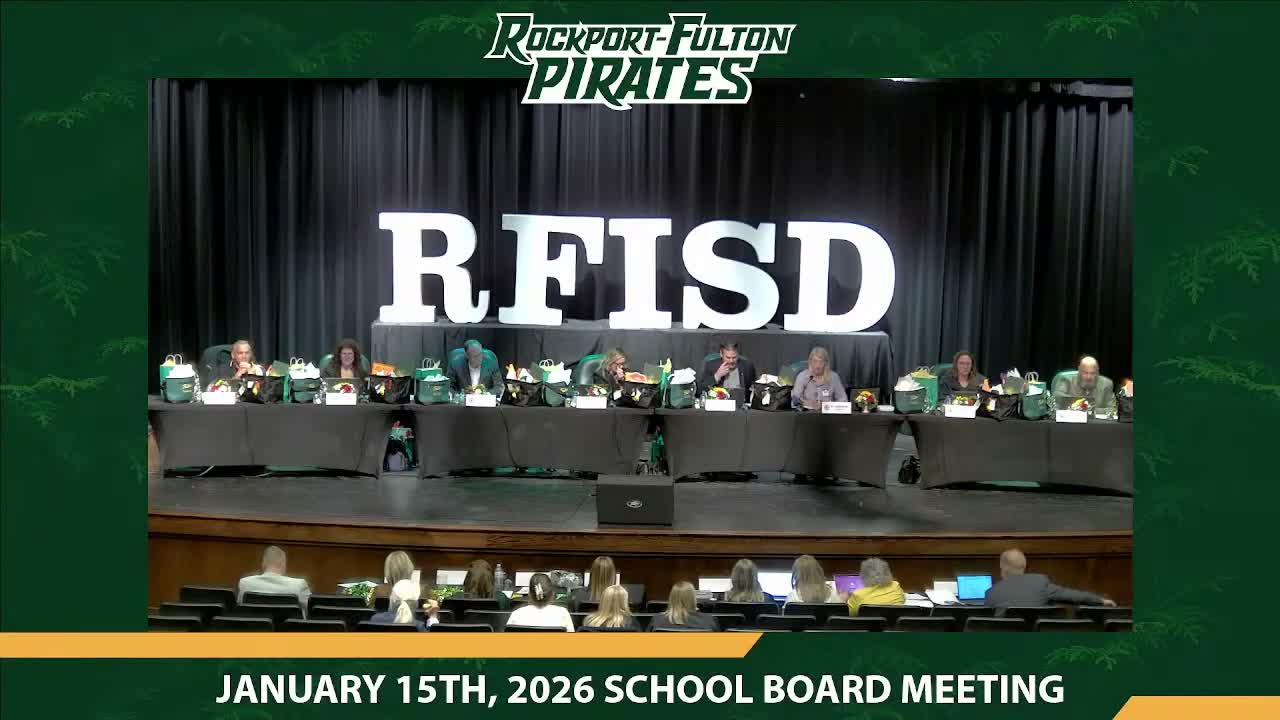 Rockport-Fulton ISD trustees approve audit, purchasing cooperative membership, HVAC contract and library purchases