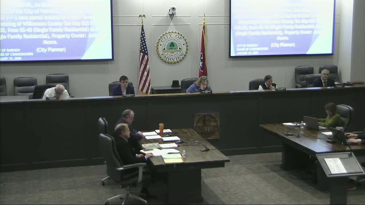 Fairview commissioners defer rezoning request for Horn Tavern Road development