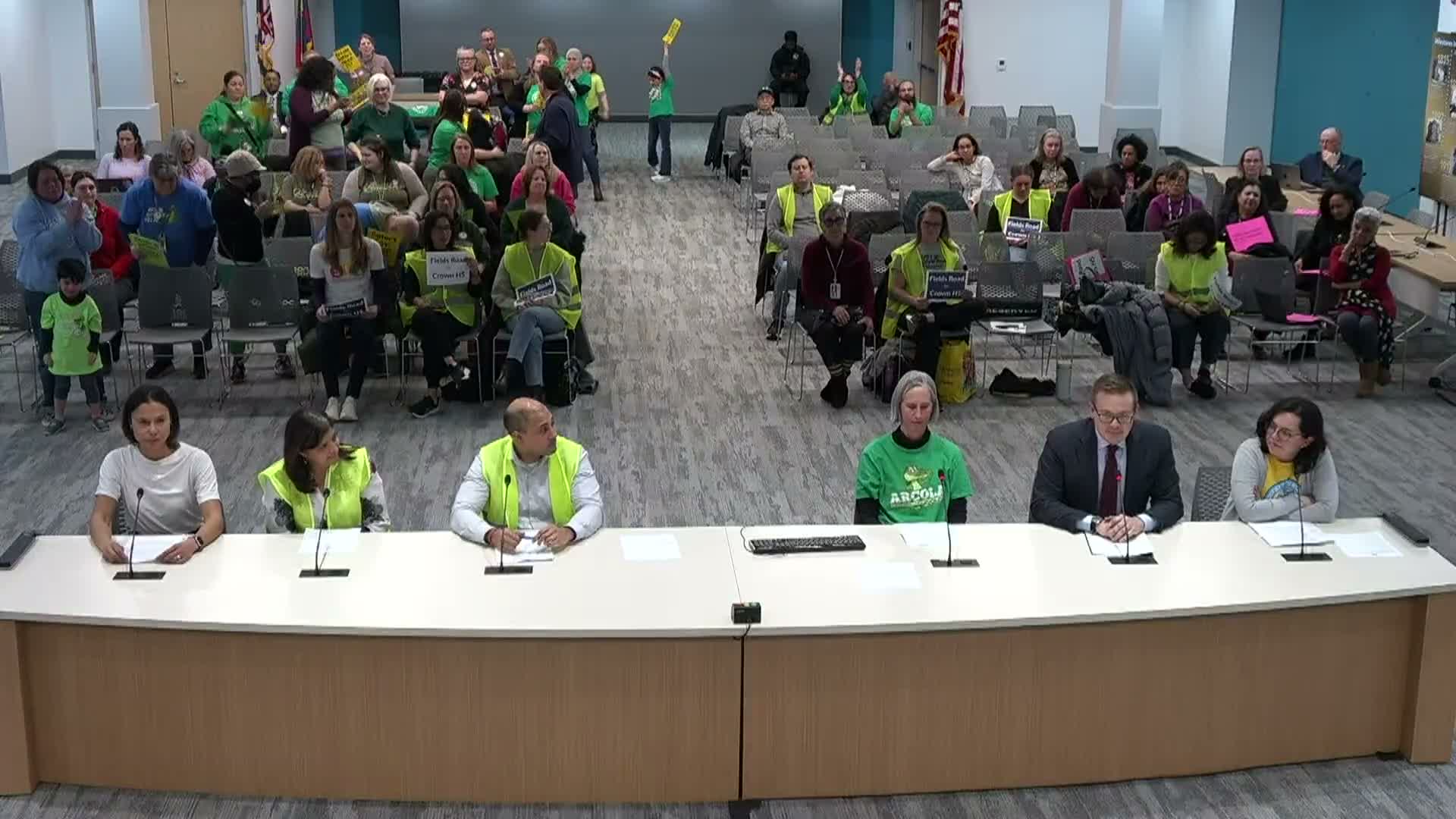 Parents and community leaders press MCPS on Crown High School boundaries, Woodward reopening and facility safety