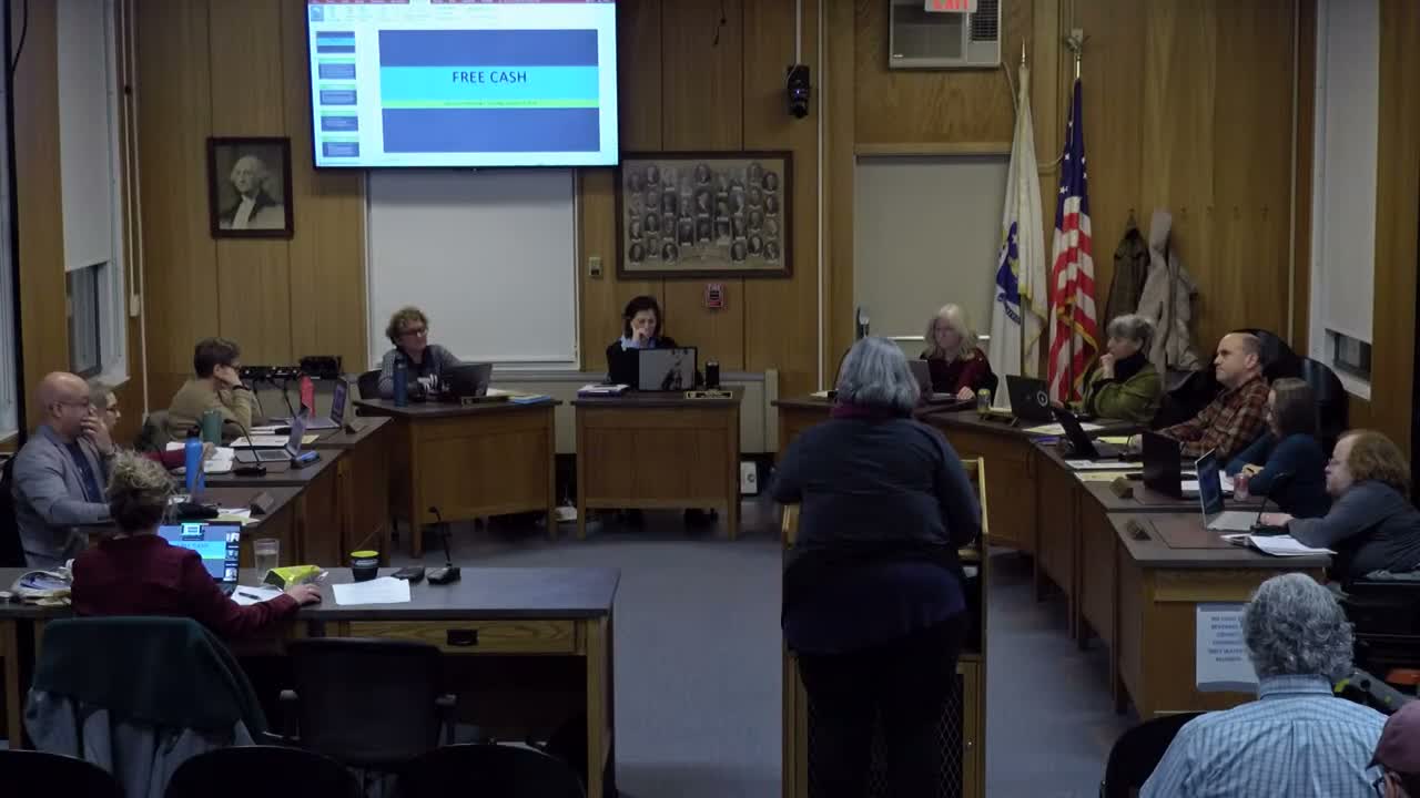 Mayor outlines free‑cash sources and council refers two financial orders to Finance Committee
