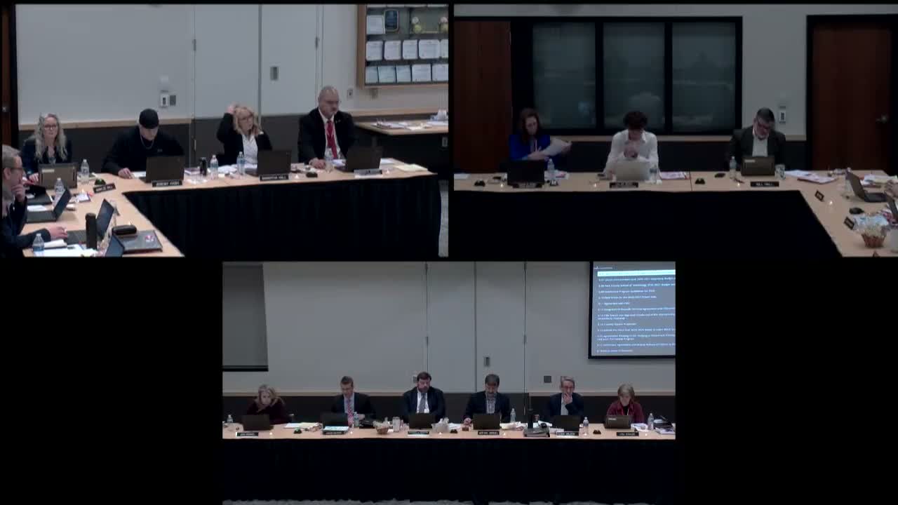 Board updates budget outlook; approves multiple contracts, grants and capital steps