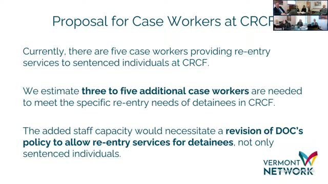 Vermont Network urges more reentry staff as Chittenden jail runs well over capacity