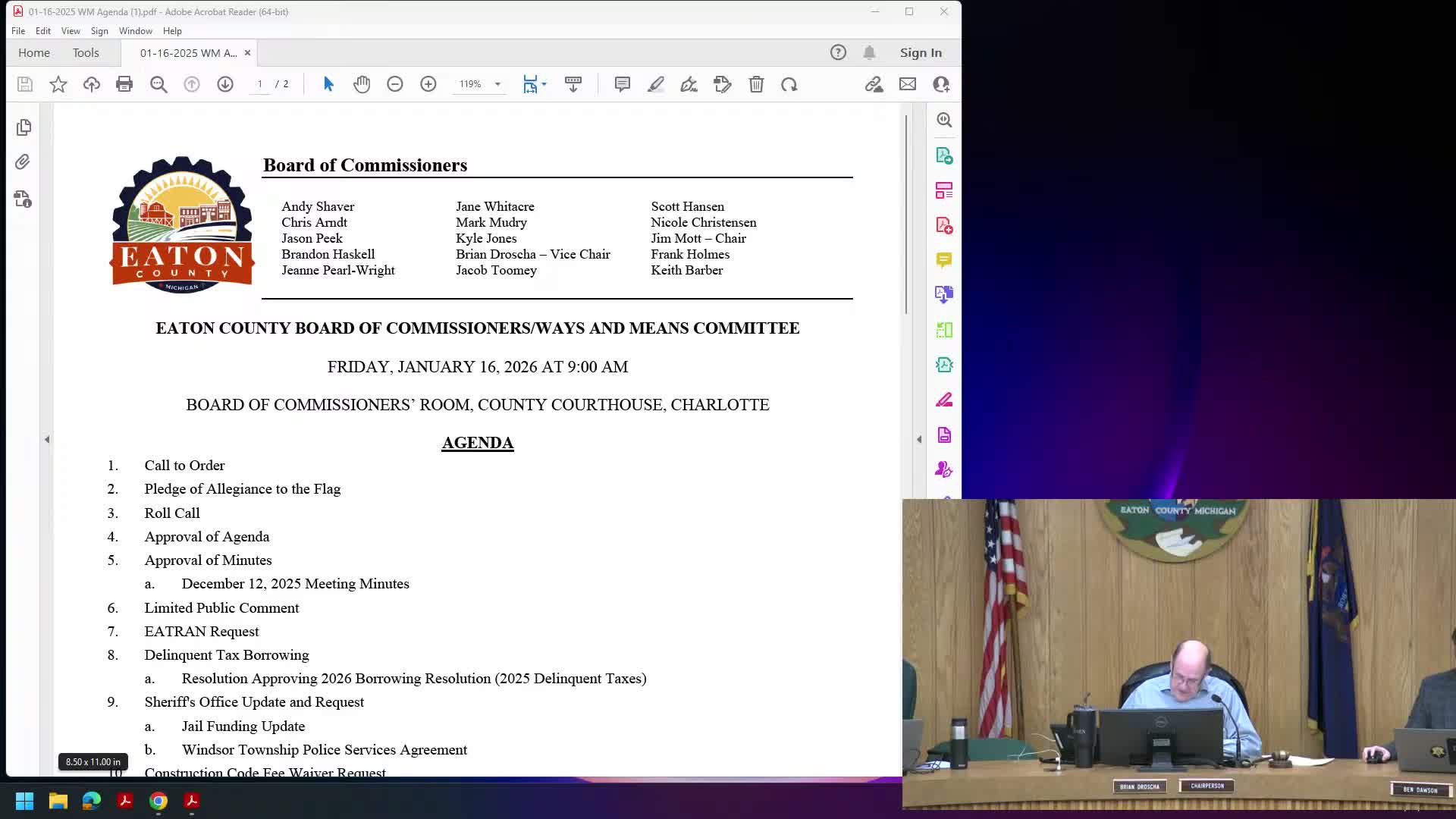 Commissioners forward E Tran 0.25-mill renewal language to full board for November ballot