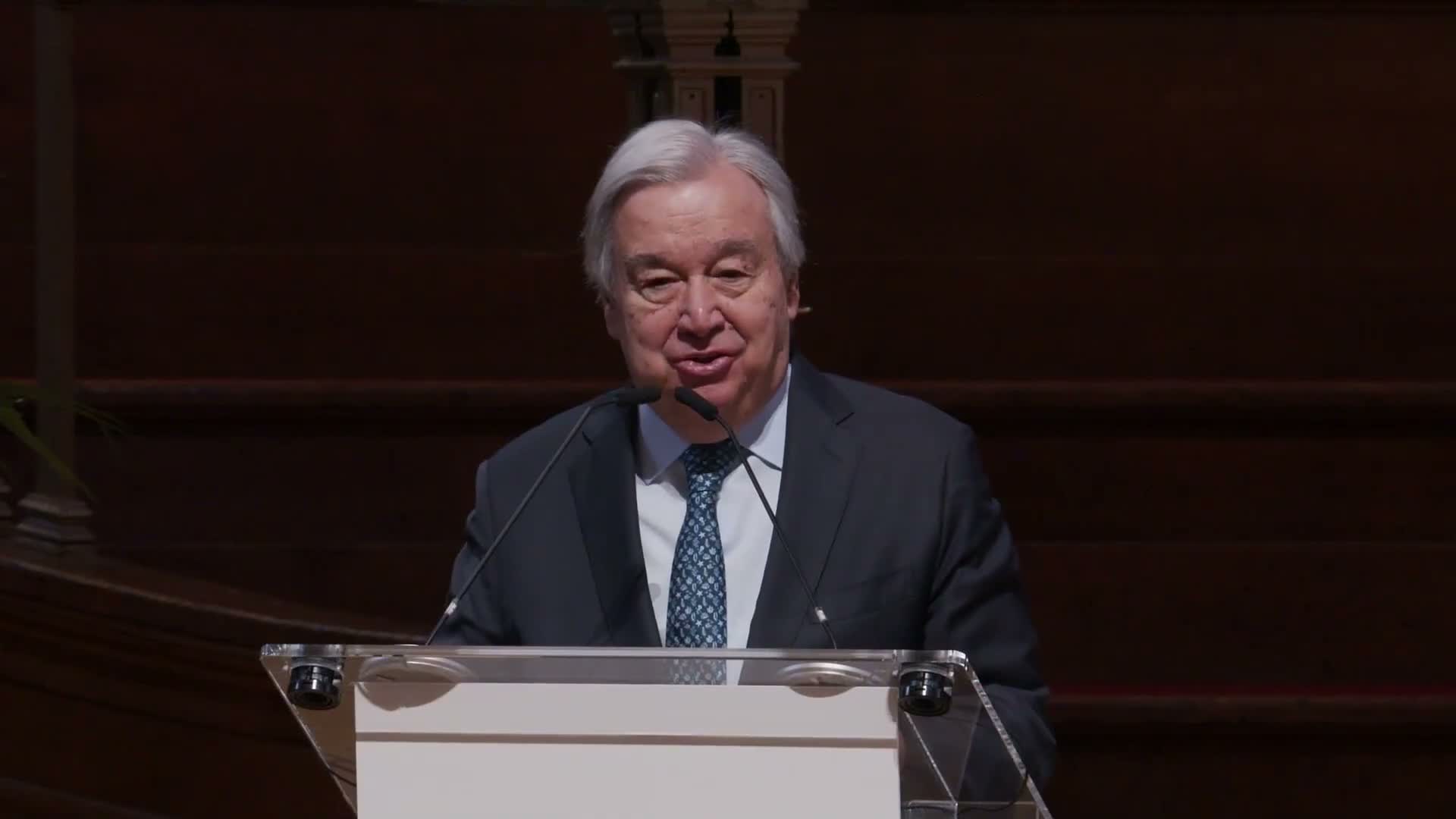 Speaker identifying themself as secretary-general urges renewed multilateralism at UNA UK event