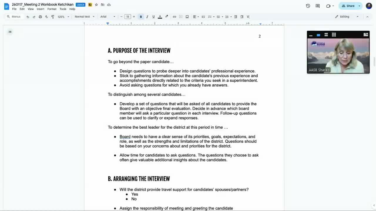 Board, AASB set structure for finalist interviews and stakeholder focus groups