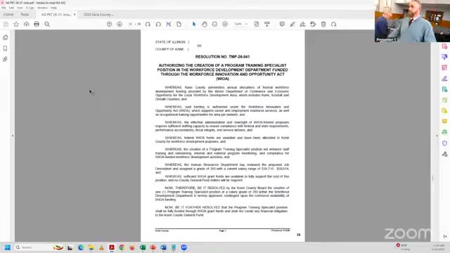 Jobs Committee approves two WIOA-funded workforce department positions after short discussion