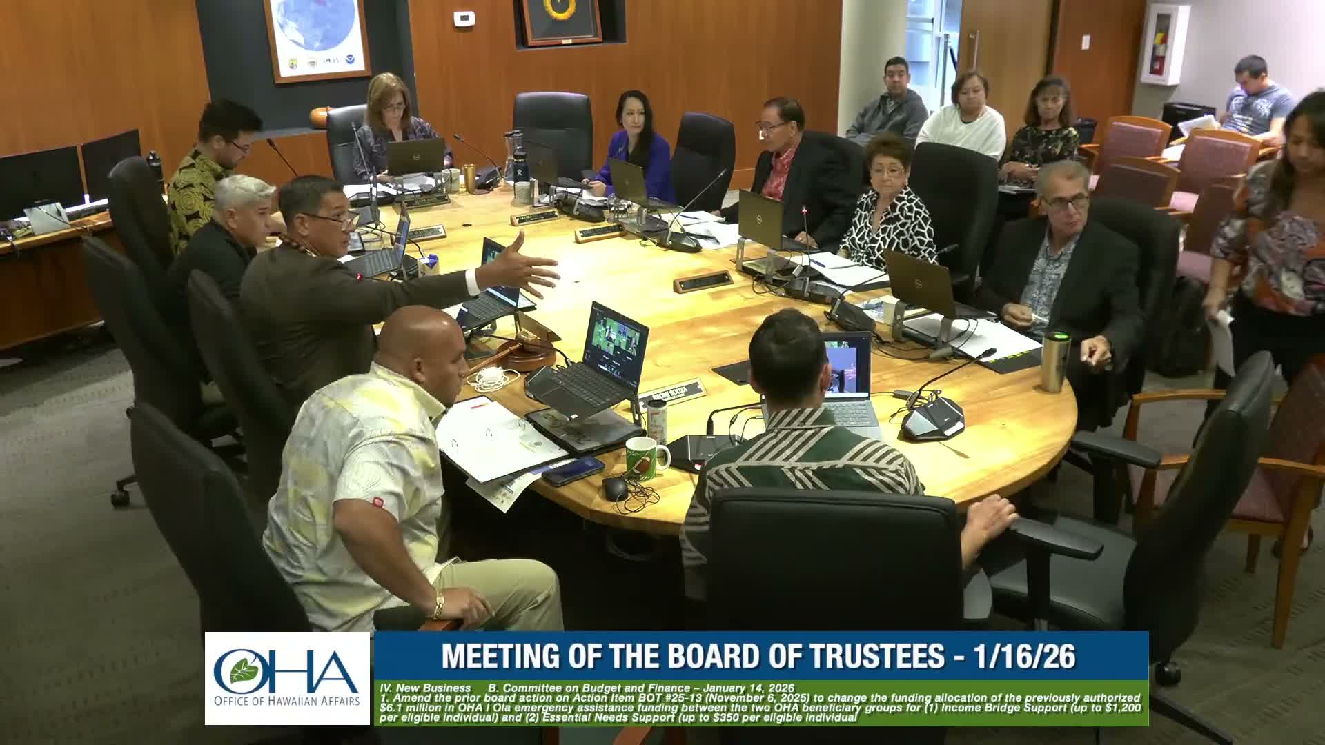 OHA trustees approve funds for 262 waitlisted federal applicants after Hawaiian Council briefing on emergency aid