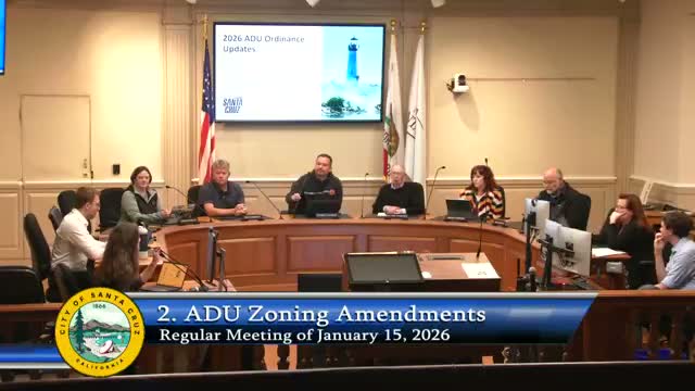 Planning Commission recommends ADU ordinance updates; approves 90-day primary-residence short-term rental allowance