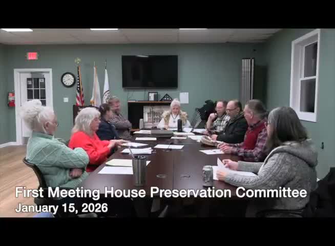 Hubbardston committee weighs meeting house as multiuse venue or museum, appoints volunteer treasurer