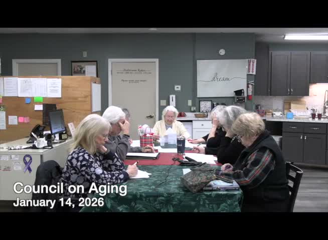 Hubbardston Council on Aging accepts treasurer's report, notes town accounting delays