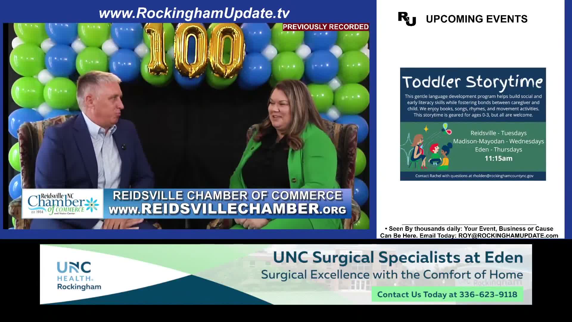 Reidsville Chamber marks 100th episode with local leaders, program reflection