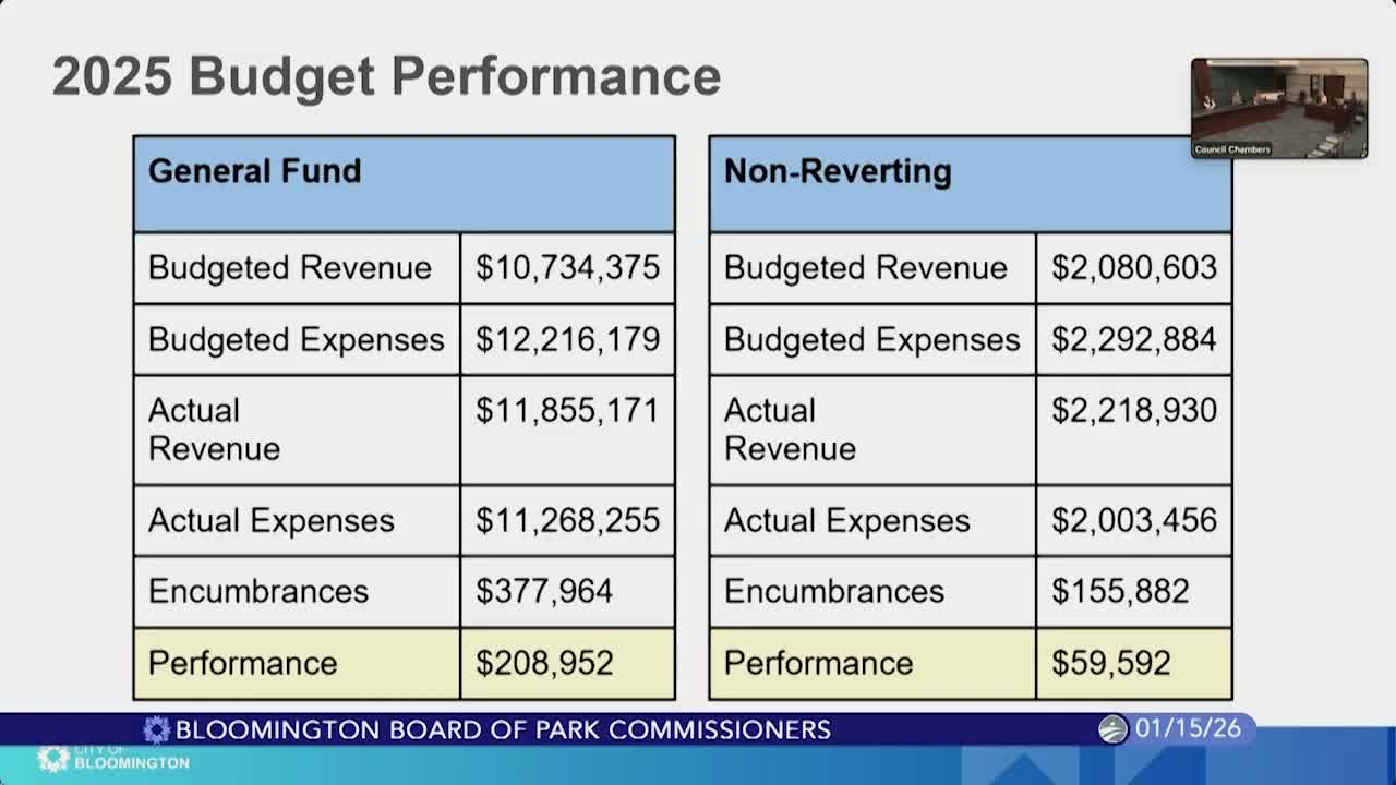 Parks director reports 2025 budget surpluses, flags state tax changes to watch