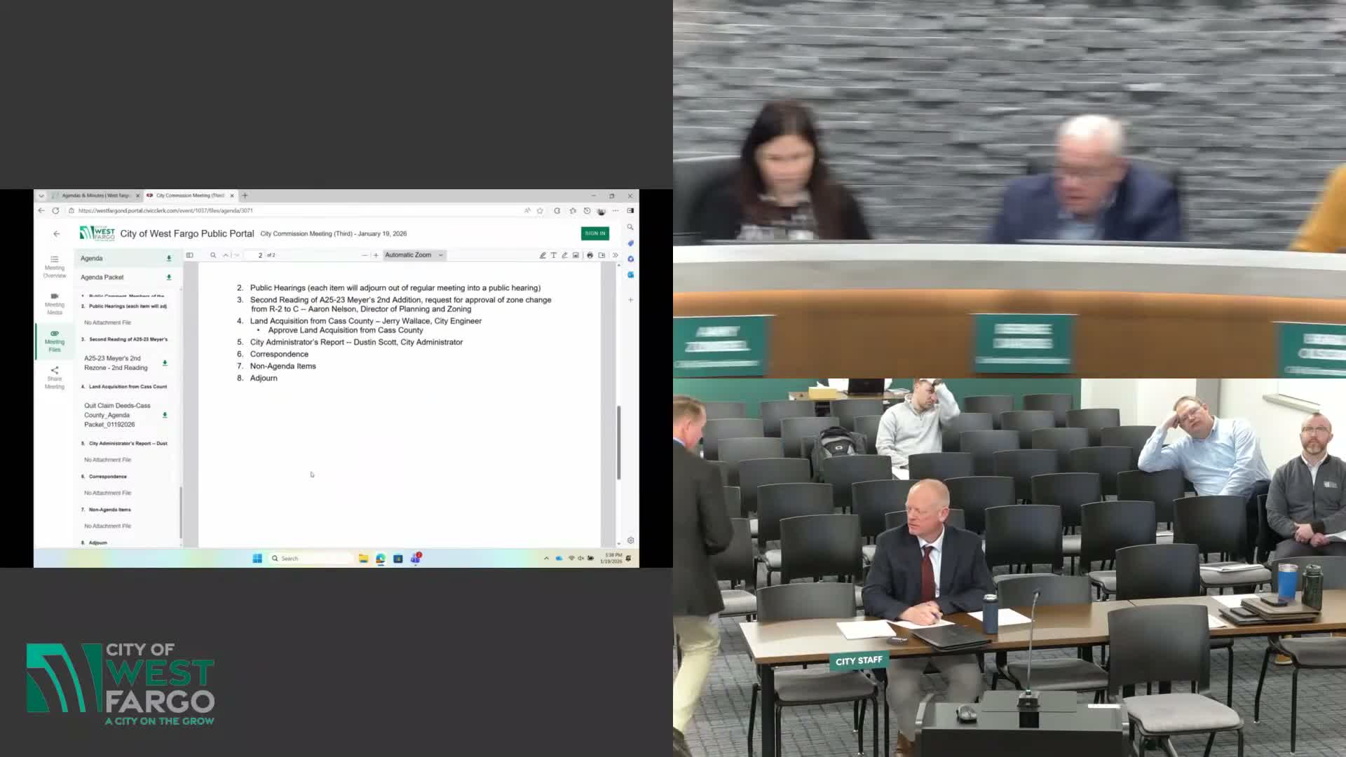 West Fargo moves three HR director finalists forward; city praises winter street crews
